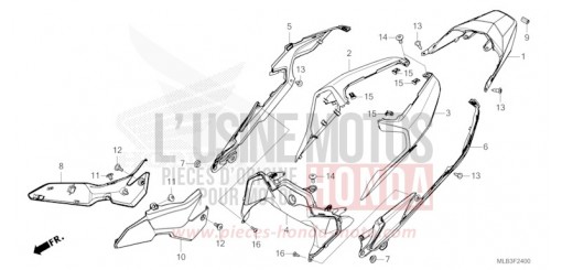 CAPOT ARRIERE CB750AT de 2026